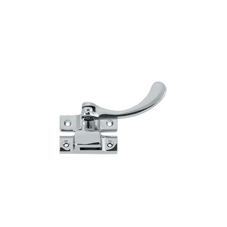 Deltana Solid Brass Window Lock / Casement Fastener, Reversible, 4.5, Polished Chrome Finish CF450U26-XCP10